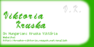 viktoria kruska business card